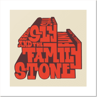 Psychedelic Soul Grooves - Sly & The Family Stone Typo Design Posters and Art